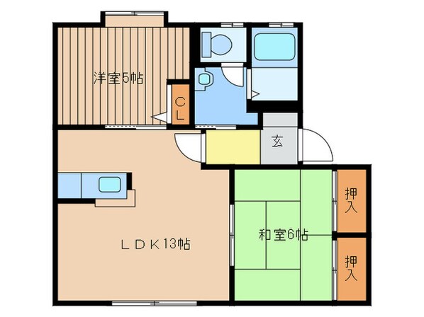 アンシェラ形貝Ａの物件間取画像